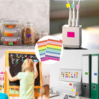 Starboling Color Coding Labels,3000 PCS 1/2" x 3/4" 10 Colors Rectangular Colored Labels Stickers,for Garage Sale,Price Tags,File Folder Tabs,and Classroom Organization