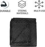 Moving Blanket 40x 72" Moving Pads for Furniture Protection Quilted Packing Shipping Blankets for Furniture Moving Supplies (3 Pack)