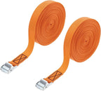 PATIKIL Lashing Straps 1" x 39 Ft, 2 Pcs Tie Down Strap Cam Buckle Adjustable Ratchet Straps 551 lbs for Cargo Trucks Motorcycle Luggage, Orange