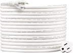 Amazon Basics Extension Cord, 25 Ft, 3 Prong Outlet Extender, Indoor Extension Cord, 13 Amps, 125V, White