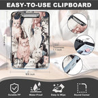 Clipboard with Storage,Storage Clipboard with Pen Holder,Heavy Duty Plastic Storage Clipboard with Low Profile Clip, Clipboard Folder, Teacher Must Haves, Office Supplies,Many Cute Cats