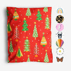 10x13 Poly Mailers – Christmas Tree – Waterproof, Tear-Resistant Shipping Bags with Adhesive Seal – 100 Pack – Package Mint