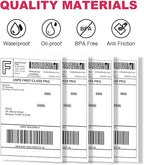 Thermal Labels 4x6 Roll - 6000 Labels, Industrial Labels Direct Thermal Perforated Postage Shipping Label for Rollo, Zebra, MUNBYN and Polono Thermal Printer (NOT for DYMO)