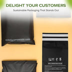 Reusable Double-Sealed Mailing Bags - Multi-Size Mailers (20 Pack 6x9, 20 Pack 10x13, 20 Pack 14.9x19), Plant-Based Packaging Envelopes With Adhesive Seal - 60 Pack Starter Set