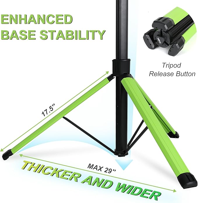 Multi-Directional LED 7000 Lumen Work Light, with Adjustable Tripod Stand and Carry Bag, Rechargeable with USB Power in/Out, Super Bright for Camping, Car Repairing, Barbecue, Workshop