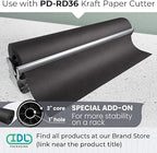 Black Kraft Paper Roll 36" x 8640" (720 feet) - Quality USA-Made Large Paper Roll 50lb Thickness for Packing, Moving, Shipping & Crafts/Art - 100% Recyclable Natural Wrapping Material by IDL Packaging