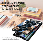 A4 Clipboards,Heavy Duty Waterproof Nursing Plastic Folder Clipboard with Storage Clip Boards,File Folder Storage Box Clipboard Case for Teacher,Doctor,Offices,Lovely Dog