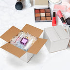 Shipping Boxes 7X7X6 Set of 40, White Corrugated Cardboard Box for Mailing Business Packaging