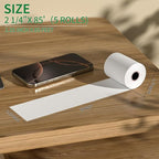 (5 Rolls) 2 1/4" x 85' Thermal Receipt Paper Rolls, Cash Register POS Thermal Paper, Credit Card Thermal 2 1/4 in x 85 ft.