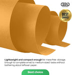 12" x 1200" (100 ft) Orange Kraft Paper Roll - USA-Made Quality Orange Craft Paper for Gift Wrapping, Kids' Arts & Crafts, School Projects - Natural Material 50lb Thickness by IDL Packaging