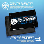Activewrap Reusable Ice Packs for Injuries - Hot and Cold Gel Compress for Injury Recovery and Pain Relief, Soft, Flexible Leakproof Pad for Back, Knee, Hip, & Shoulder - Large Square (10 x 10 Inches)