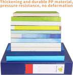 HUA JIE 2 Pack A4 Storage File Boxes Archives Case,65mm Spine,Box File Document Storage Box for Office School -Blue