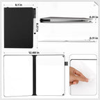 A5 Portable White Board Dry Erase, 8.4 x 6 inch Double Sided Folding Whiteboards with 2 Pens, Small Dry Erase Board Notebook for Study, Doodling, Meeting, Planning