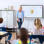 55 Inch 4K Smart Board - Google EDLA-Certified Interactive Whiteboard, Android 14 OS, 50-Point Touch, Wireless Casting - Digital Whiteboard for Classrooms & Hybrid Offices (Board Only)