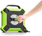 35 FT Retractable Extension Cord Reel Heavy Duty 14AWG/3C SJTW Power Cord Reel with 4 Electrical outlets for Garage and Shop, 10 Amp Circuit Breaker ETL Listed