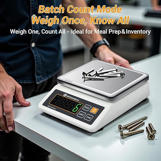 High Precision Scale IP67 Waterproof with Counting Function - 6lb, 0.001lb Digital Accurate Electronic Balance Scientific Scale - Ideal for Shipping, Mail - Weighs Gram, Pound, Kilogram