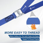 PATIKIL Lashing Straps 1" x 20 Ft, Tie Down Strap Cam Buckle Adjustable Ratchet Straps 551 lbs for Cargo Trucks Motorcycle Luggage, Blue
