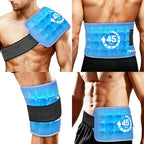 REVIX Large Ice Packs for Injuries Reusable, 45-Minute Long-Lasting Cold Therapy with Ice Grid Gel Design, Multi-Purpose Reusable Gel Cold Pack for Knee, Shoulder, Back, Elbow, Hip, Tight, 16 × 9"