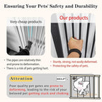 Lumizone Extra Tall Pet Gate 55.12" High Pressure Mounted 55.12"-59.24" Extra Wide (9 Sizes) 1.37" Gap for Cat Dog Stairs Doorway Hallway No Drilling Auto-Close (55.12"-59.24" W, Black)