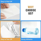 Fanfold 4" x 6" Direct Thermal Labels 1000 Thermal Printer Paper 2 Stacks Shipping Labels