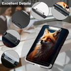Clipboard with Storage,Office Supplies Nursing Clipboards Folder with Pen Holder Plastic Storage ClipBoard Foldable for Teacher Nurse,Cute Fox