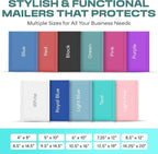 Teal 10.5x16 Inch Large Poly Bubble Mailers #5 | Padded Envelopes with Self Seal | Air Lined Cushioned Bubble Mailer | Usable Size 10.5x15 | 100 Pack Bulk | Lightweight shipping Bags