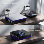 Digital Wireless Shipping Postal Scale 110lbs/0.1oz Accurate,Foldable LCD,Package Scale with Stainless Steel/5 Units/Tare/Hold Function,Postage Scale for Packages,Mail Scale,Black+Purple