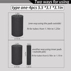 Foot Foam Pads Rollers Replacement (5.5 * 3.1 * 3.1in), Padding Cover for Inversion Table, Workout Bench, Sits Ups Replacement Parts, Home Gym Accesories