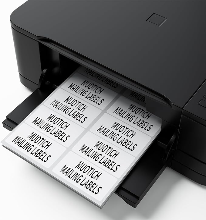 200 Sheets Shipping Address Labels for Laser and Inkjet Printer 2x4, 2000 Labels 10 Up Strong Adhesive Internet Mailing Shipping Labels