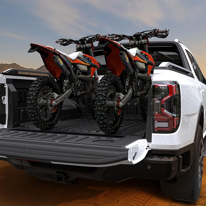 Truck Bed Mat for Ford Ranger 2025 2024, All Weather Truck Bed Liner for 2025 Ford Ranger Accessories, 5FT 59.6'' TPE Cargo Liner Truck Mat