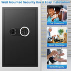 206 Keys Combination Lock Key Cabinet with Colorful Key Tags, Anti-Theft Key Lock Box with Side Drop Slot, Heavy Duty Key Organizer Wall Mount for Car Garage House Rental Office Business