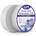 LLPT Double Sided Woodworking Tape 2" x 150Ft Each 2 Pack Double Face Turner Woodworker Adhesive Tape Removable Residue Free for Wood Template (WT20150W2)