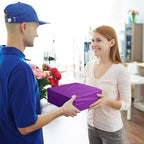 Metronic Poly Mailers 19x24 500 Pack Large Shipping Bags, Strong Adhesive Mailing Bags, Waterproof and Tear-Proof Multipurpose Envelopes for Clothing, Small Business,Boutique, Postal Bags Purple