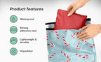 Christmas Poly Mailers 10x13 – Candy Canes – Waterproof, Tear-Resistant Shipping Bags with Adhesive Seal – 100 Pack – Package Mint