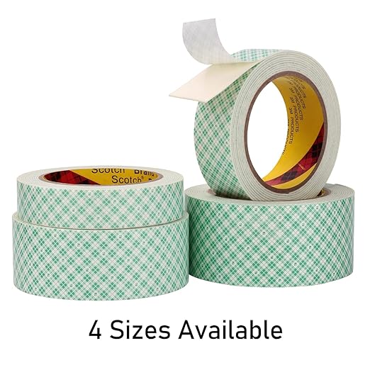 3M Double Sided Foam Tape 0.5" x 10Ft, Double Coated Urethane Foam Tape Adhesion Polyurethane for Bonding Attaching Mounting Interior Signage Nameplates DIY Card, 1 Pack, White