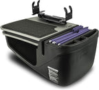 AutoExec GripMaster Car Desk for Your Vehicle Workstation and Mobile Office, Grey with Printer Stand and 400 watt Power Inverter