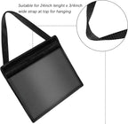 Frienda 1 Piece License Plate Holder with Hanging Strap Dealer Plate Holder Test Drive Tag Bag Black Frame Cover and Bracket for Car SUV Truck