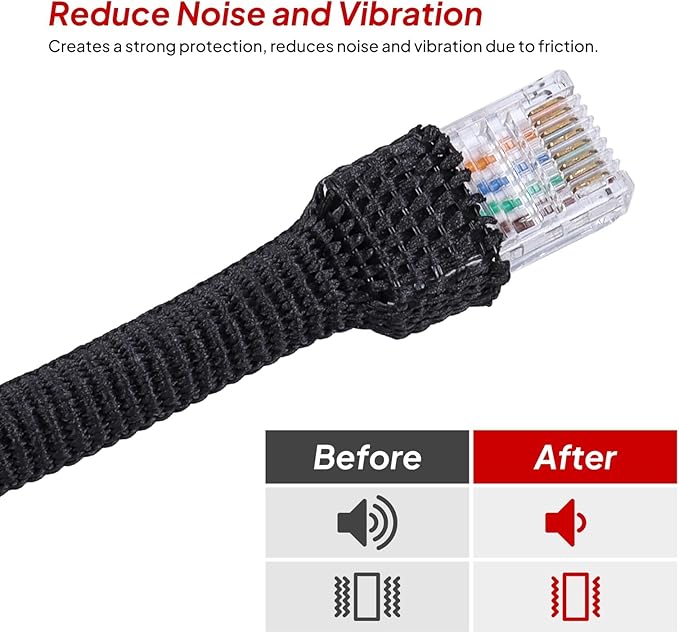 2 to 1 Ratio 1/2" - 18 feet Heat Shrink Fabric Braided Cable Sleeves Cord Management Protection for Automotive Cable/Wire/Irregular Shape Hose