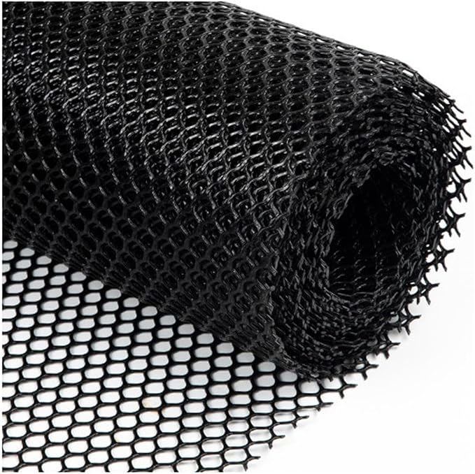 Plastic Wire Mesh Fence, Fencing Chicken Wire Fence with 1.8cm/0.7in Mesh Holes, for Pet Fencing Garden Balcony Grass Protection Farm Crafts(Size:Mesh 0.7in-3.3ft Wx98ft L,Color:Black)