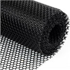 Plastic Wire Mesh Fence, Fencing Chicken Wire Fence with 1.8cm/0.7in Mesh Holes, for Pet Fencing Garden Balcony Grass Protection Farm Crafts(Size:Mesh 0.7in-3.3ft Wx33ft L,Color:Black)
