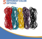 50Pack Trash Can Rubber Bands,5 Colors Large Rubber Bands,Heavy Duty,Reusable Elastic Bands for 13-30 Gallon Bins for Office Supplies File Folders Box Books,Bundle Rugs, BBQ Covers