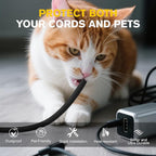 Cord Protectors from Pets No Chew, Ultra Durable Wire Protector Cord Covers for Pets, Flexible Cable Sleeve Cord Management for TV/Computer/Electric Wires/Phone Charging Cables (1/2"-50Feet)