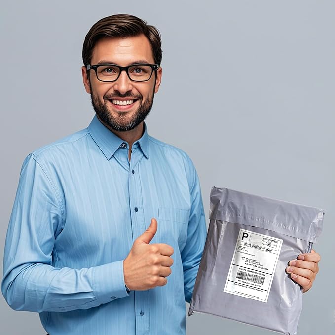 packbabol 500pc Poly Mailers 6x9 Inches,Shipping Envelopes Self Seal Mailers Bags Waterproof and Tear-Proof Packaging Bags, Shipping Bags for Clothing