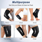 ComfiTECH Elbow Knee Ice Pack Wrap Sleeve, Multi-Use Ice Pack for Knee, Calf, Thigh, Flexible Ice Sleeve for Leg Discomforts, Muscle Relaxation, XX-Large