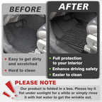 TripleAliners for Tacoma 2024 2025 Double Cab Floor Mats (Fit Auto Trans ONLY) All Weather Floor Liners Compatible with 2024+ Toyota Tacoma Accessories Front & Rear Mats, 3PCS(Not for Hybrid/Manual)