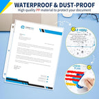 SUNEE Sheet Protectors 200 Packs for 3 Ring Binder, PVC-Free Clear Page Protectors 8.5x11 Inches Plastic Cover for Paper, Documents, Photos, Top Loading Binder Sleeves Letter Size