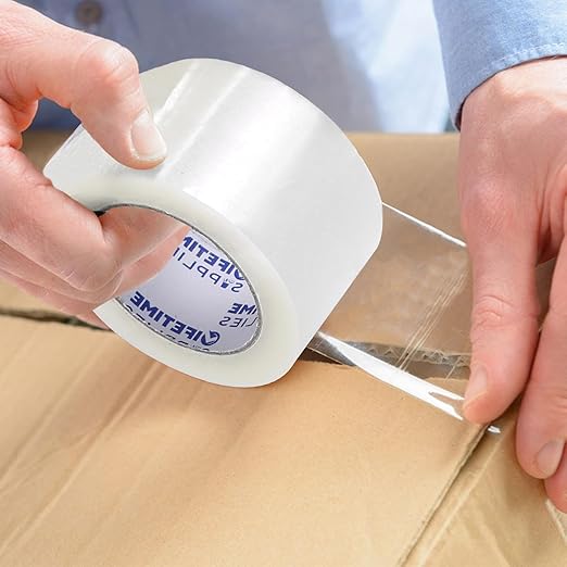 24 Rolls | 2.8 mil Clear | 110 Yards (2,640 Yds Total) | 3" Premium Packing Tape, Heavy Duty Packaging Tape for Shipping Moving Eccomerce - Stronger Thicker