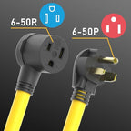 TOOLIOM 6-50P to 6-50R Welder Extension Cord 40FT 8AWG Power Extension Cord for Welding Machines with ETL Approved