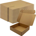 11x10x3 Inches Shipping Boxes Set of 25，Brown Cardboard Boxes Recyclable Corrugated Mailers for Small Business, E-commerce, Gift Packaging Storage Boxes Products Box Self-Locking Folding Boxes