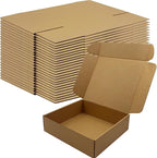 11x10x3 Inches Shipping Boxes Set of 25，Brown Cardboard Boxes Recyclable Corrugated Mailers for Small Business, E-commerce, Gift Packaging Storage Boxes Products Box Self-Locking Folding Boxes